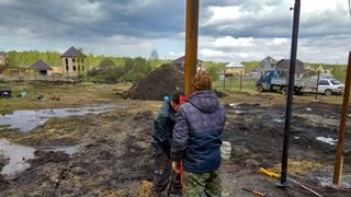 Заказать монтаж винтовых свай в Павлово - цена под ключ с доставкой от 1852 шт