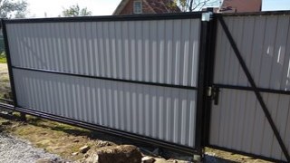 Купить сваи для ворот в Павлово. Заказать ворота на сваях под ключ от 21603 руб